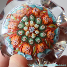Load image into Gallery viewer, 1950s Vasart Glass Paperweight. Star Shape with Red Ground &amp; Eight Short Spokes - Paperweight
