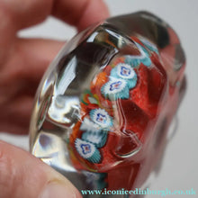 Load image into Gallery viewer, 1950s Vasart Glass Paperweight. Star Shape with Red Ground &amp; Eight Short Spokes - Paperweight
