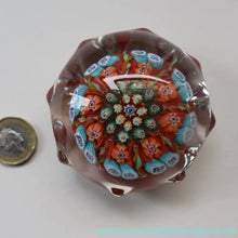 Load image into Gallery viewer, 1950s Vasart Glass Paperweight. Star Shape with Red Ground &amp; Eight Short Spokes - Paperweight
