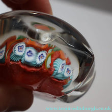 Load image into Gallery viewer, 1950s Vasart Glass Paperweight. Star Shape with Red Ground &amp; Eight Short Spokes - Paperweight
