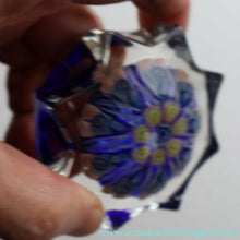 Load image into Gallery viewer, 1950s Vasart Glass Paperweight. Star Shape with Red Ground &amp; Eight Short Spokes (Copy) - Paperweight
