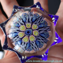 Load image into Gallery viewer, 1950s Vasart Glass Paperweight. Star Shape with Red Ground &amp; Eight Short Spokes (Copy) - Paperweight
