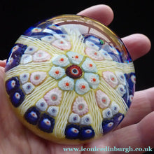 Load image into Gallery viewer, VASART Scottish Glass Paperweight with 8 Spokes
