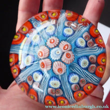 Load image into Gallery viewer, VASART Scottish Glass Paperweight with 9 Spokes
