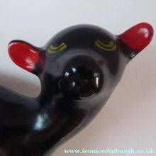 Load image into Gallery viewer, 1950s Italian Ceramic Figurine of a Black Lamb
