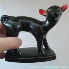 Load image into Gallery viewer, 1950s Italian Ceramic Figurine of a Black Lamb
