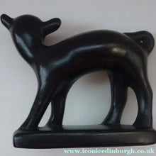 Load image into Gallery viewer, 1950s Italian Ceramic Figurine of a Black Lamb
