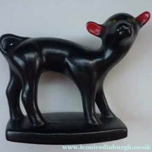 Load image into Gallery viewer, 1950s Italian Ceramic Figurine of a Black Lamb
