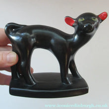 Load image into Gallery viewer, 1950s Italian Ceramic Figurine of a Black Lamb
