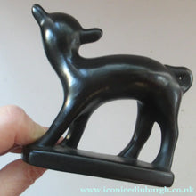 Load image into Gallery viewer, 1950s Italian Ceramic Figurine of a Black Lamb
