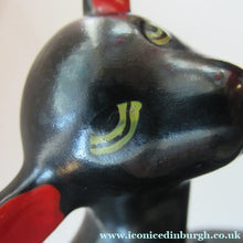 Load image into Gallery viewer, 1950s Italian Ceramic Figurine of a Black Lamb

