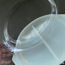 Load image into Gallery viewer, 1950s Vintage PYREX GAEITY Oval Divided Lidded Serving Dish Gaiety YELLOW SNOWFLAKE
