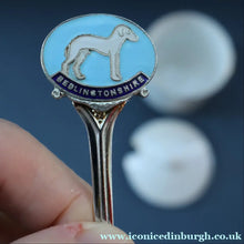 Load image into Gallery viewer, 1950s Vintage Royal Grafton JAM POT &amp; SPOON with BEDLINGTON TERRIER Decoration
