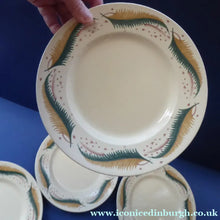 Load image into Gallery viewer, 1950s Vintage Susie Cooper Pottery BRACKEN PATTERN Dessert Plates. KESTREL shape. 9 inches
