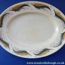 Load image into Gallery viewer, 1950s Vintage Susie Cooper Pottery BRACKEN PATTERN Oval Ashet / Serving Plate. KESTREL shape. 12 inches
