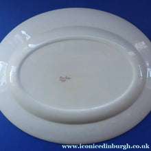 Load image into Gallery viewer, 1950s Vintage Susie Cooper Pottery BRACKEN PATTERN Oval Ashet / Serving Plate. KESTREL shape. 14 inches
