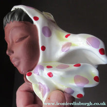 Load image into Gallery viewer, 1950s West German Cortendorf Ceramic Figurine of a Lady in a Head Scarf
