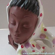 Load image into Gallery viewer, 1950s West German Cortendorf Ceramic Figurine of a Lady in a Head Scarf
