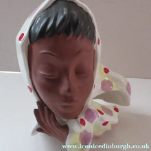 Load image into Gallery viewer, 1950s West German Cortendorf Ceramic Figurine of a Lady in a Head Scarf
