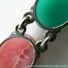 Load image into Gallery viewer, Pretty Vintage Bracelet Set with Coloured Agates. Excellent Condition
