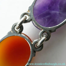 Load image into Gallery viewer, Pretty Vintage Bracelet Set with Coloured Agates. Excellent Condition
