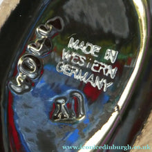 Load image into Gallery viewer, 1950s Yellow &amp; Black Striped Vase. Vintage West German "Tigris" Vase. Schmider Keramic
