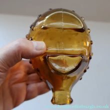 Load image into Gallery viewer, Vintage 1960s Amber Danish Glass HOLMEGAARD Piggy Bank Designed by Jacob Bang

