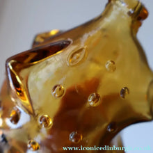 Load image into Gallery viewer, Vintage 1960s Amber Danish Glass HOLMEGAARD Piggy Bank Designed by Jacob Bang
