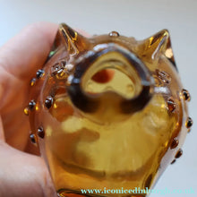 Load image into Gallery viewer, Vintage 1960s Amber Danish Glass HOLMEGAARD Piggy Bank Designed by Jacob Bang
