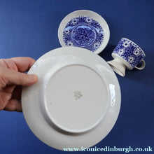 Load image into Gallery viewer, 1960s Arabia of Finland Blue and White ’Ali’ Pattern Trio by Raija Uosikkinen - European Ceramics
