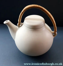 Load image into Gallery viewer, 1960s Finnish Design: GA3 Arabia Pottery Teapot in Matte White. Designed by Ulla Procope
