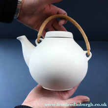 Load image into Gallery viewer, 1960s Finnish Design: GA3 Arabia Pottery Teapot in Matte White. Designed by Ulla Procope
