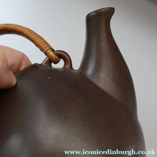Load image into Gallery viewer, 1960s Arabia of Finland Teapot by Ulla Procope. Larger GA3 Size with Chocolate Brown Glaze - European Ceramics
