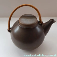Load image into Gallery viewer, 1960s Arabia of Finland Teapot by Ulla Procope. Larger GA3 Size with Chocolate Brown Glaze - European Ceramics
