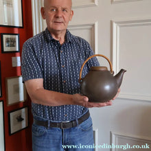 Load image into Gallery viewer, 1960s Arabia of Finland Teapot by Ulla Procope. Larger GA3 Size with Chocolate Brown Glaze - European Ceramics
