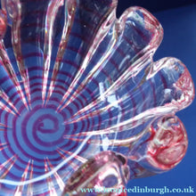 Load image into Gallery viewer, BAROVIER &amp; TOSO; Vintage Zebrati Murano Art Glass Grosse Costolature Clamshell Bowl 
