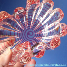 Load image into Gallery viewer, BAROVIER &amp; TOSO; Vintage Zebrati Murano Art Glass Grosse Costolature Clamshell Bowl 
