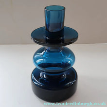 Load image into Gallery viewer, Vintage 1960s Boda-Afors Small BLUE SERIES Candlestick. Designed by Bertil Vallien
