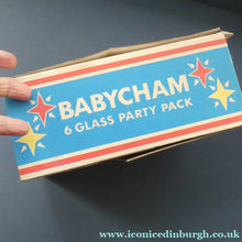 Load image into Gallery viewer, Boxed Set of Six 1960s Babycham Glasses. Plus 3 1950s Babycham Glasses
