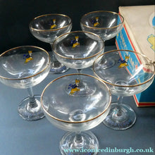 Load image into Gallery viewer, Boxed Set of Six 1960s Babycham Glasses. Plus 3 1950s Babycham Glasses
