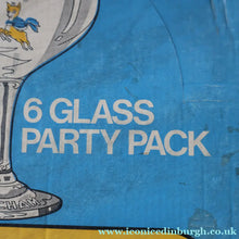 Load image into Gallery viewer, 1960s Collectable BOXED SET of Six Babycham Glasses with Yellow Deer Motif - British Glass
