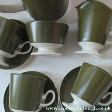 Load image into Gallery viewer, 1960s Olive Oslo Part Coffee Set Carlton Ware 
