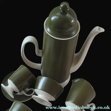 Load image into Gallery viewer, 1960s Olive Oslo Part Coffee Set Carlton Ware 
