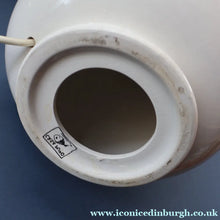 Load image into Gallery viewer, MID-CENTURY:  Highly Collectable. Matched Pair of White CASA PUPO Bulbous Ceramic Lamps. Each with stamp on base

