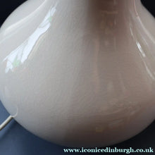 Load image into Gallery viewer, MID-CENTURY:  Highly Collectable. Matched Pair of White CASA PUPO Bulbous Ceramic Lamps. Each with stamp on base
