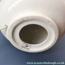 Load image into Gallery viewer, MID-CENTURY:  Highly Collectable. Matched Pair of White CASA PUPO Bulbous Ceramic Lamps. Each with stamp on base
