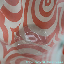 Load image into Gallery viewer,  1960s CHANCE GLASS Handkerchief Vase. Highly Sought After Geometric Decoration
