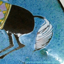 Load image into Gallery viewer, 1960s CHELSEA Studio Pottery (Joyce Morgan) Footed Shallow Bowl. Hand-Painted Horse Design
