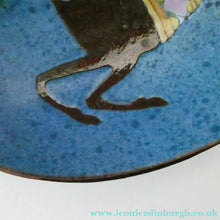 Load image into Gallery viewer, 1960s CHELSEA Studio Pottery (Joyce Morgan) Footed Shallow Bowl. Hand-Painted Horse Design
