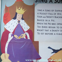 Load image into Gallery viewer, 1960s Child's Nursery Poster. SING A SONG OF SIXPENCE
